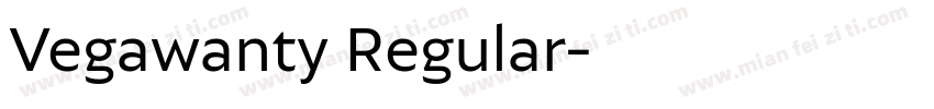 Vegawanty Regular字体转换